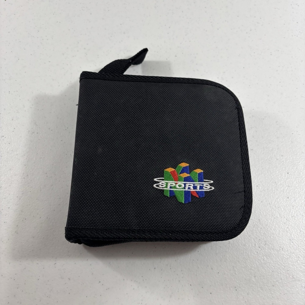 Nintendo 64 Sports Game Carrying Case N64 Travel Bag Holder Storage Zip Up